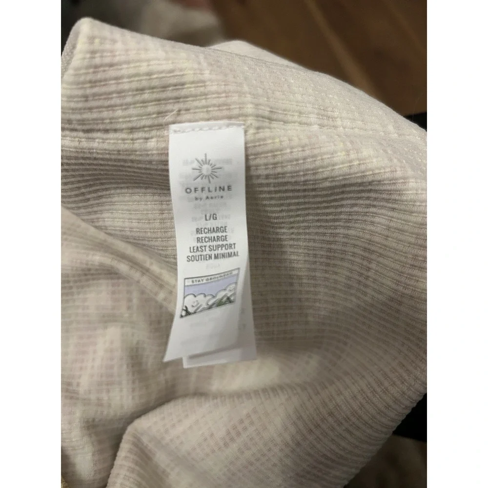 NWT Offline by Aerie Large Bra Bralette Recharge Ribbed Seamless One Shoulder‎